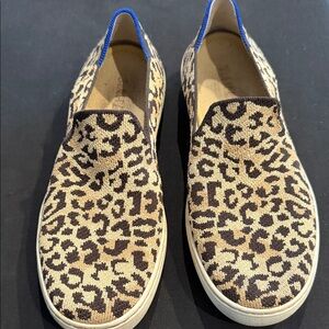 Leopard Print Slip-On Sneakers